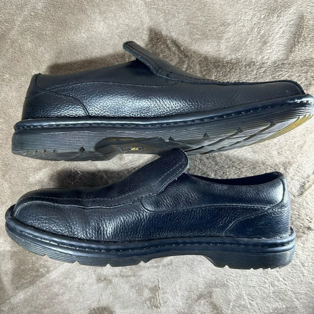 Dr Martens Norfolk Industrial Mens 10 Black Leather Slip Resistant Work Shoes